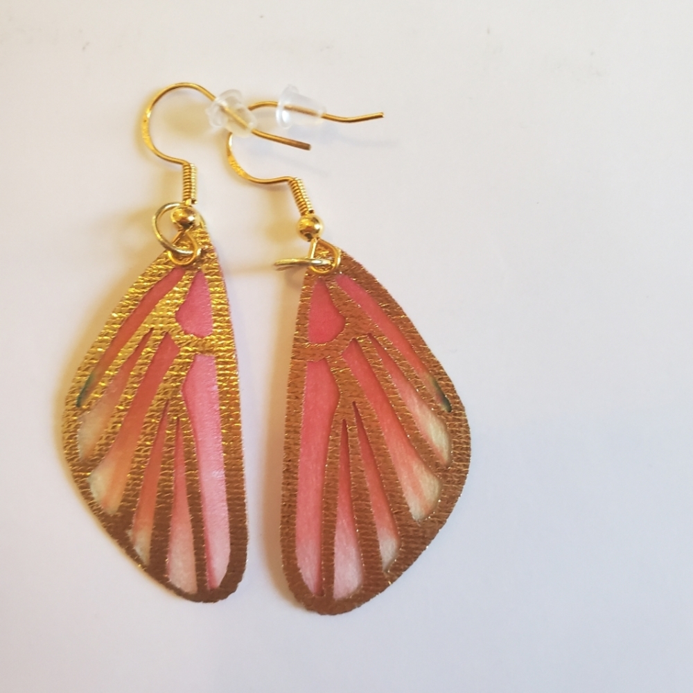 Butterfly wig earrings